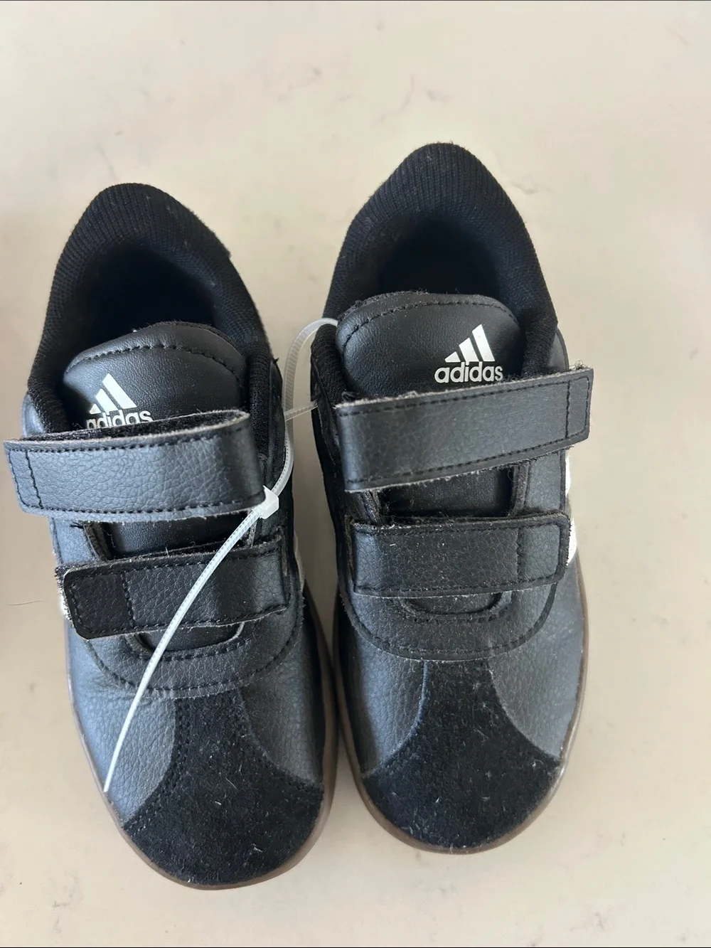 adidas Kids Black Velcro Sneakers